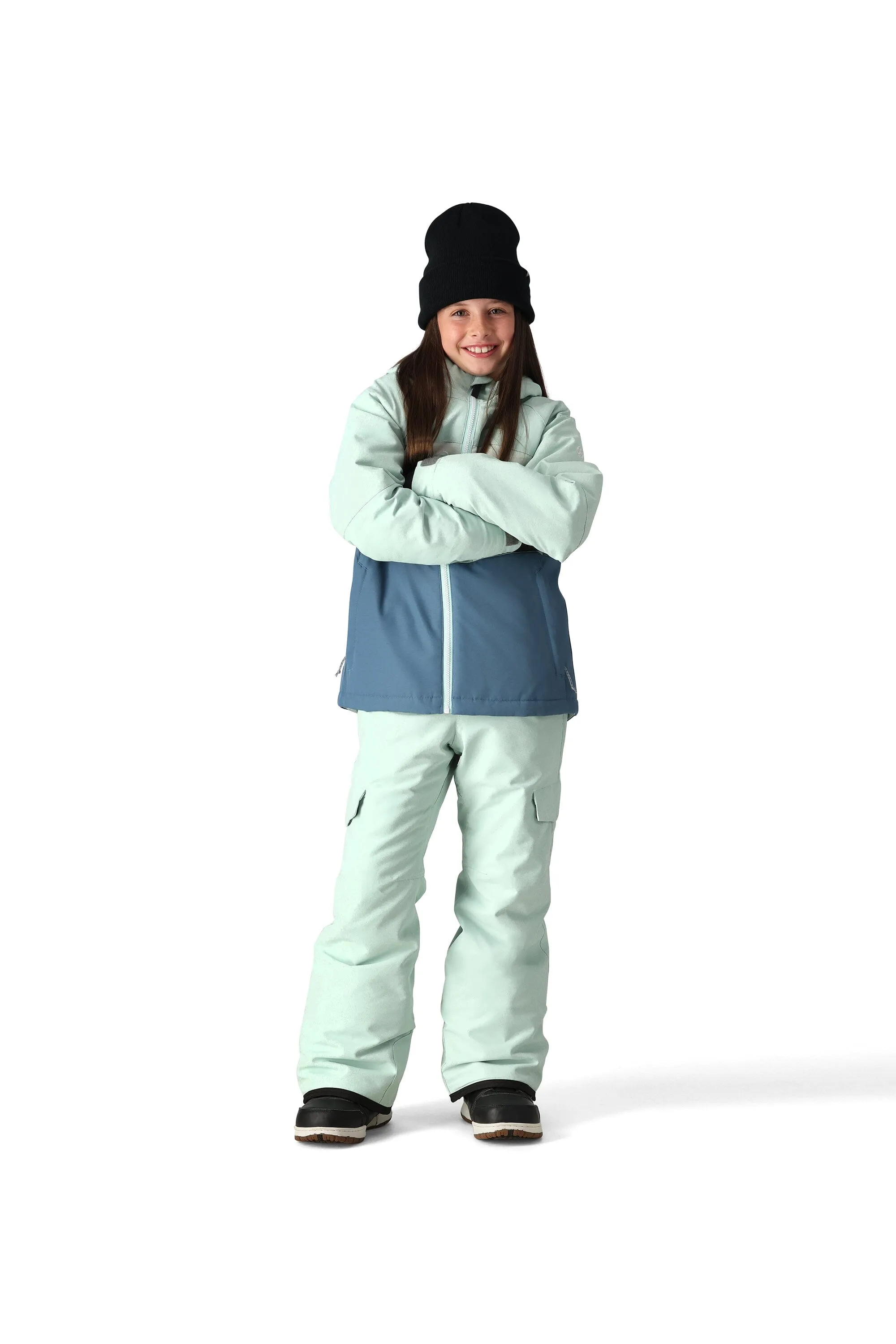 686 Girl's Athena Insulated Snowboard Jacket Seaglass Colourblock 2025