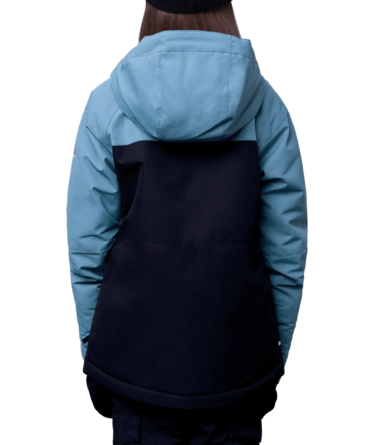 686 Girl's Athena Insulated Snowboard Jacket Steel Blue Colorblock 2024