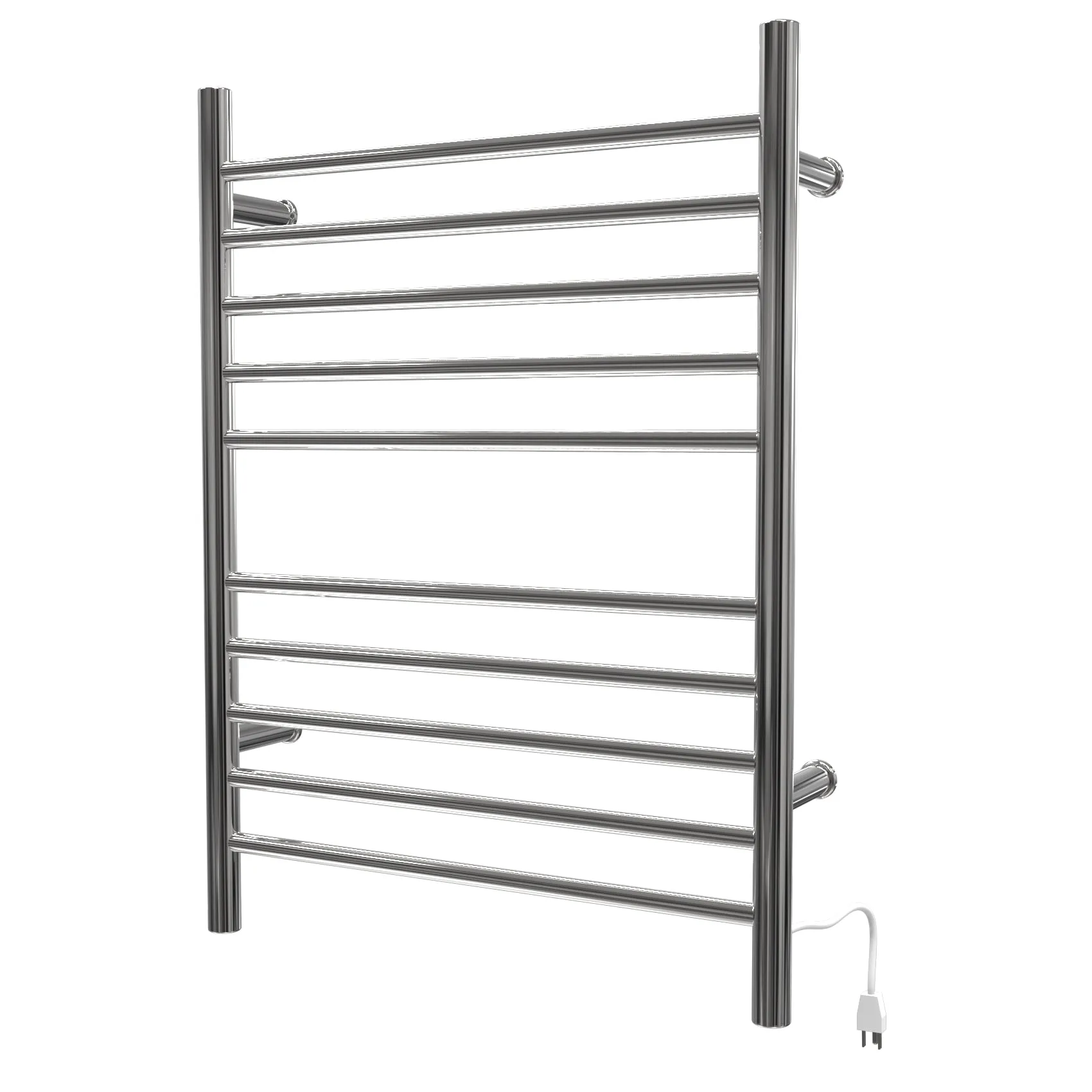 Amba RWH-SP Radiant Hardwired   Plug-in Combo Straight 10 Bar Towel Warmer in Polished