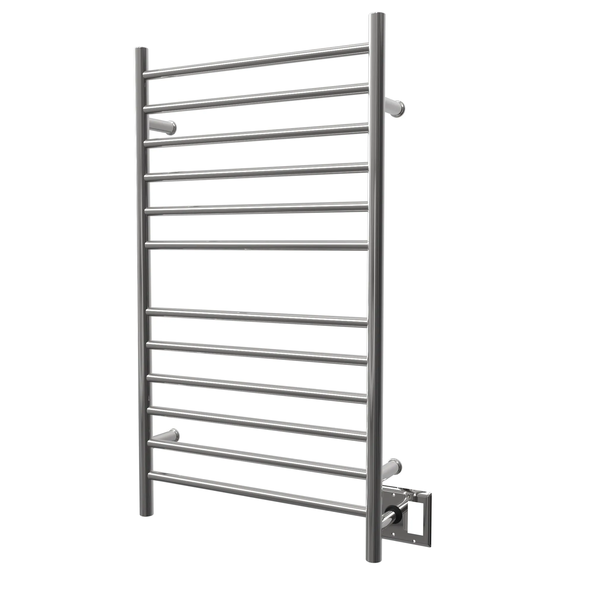Amba RWHL-SP Radiant Large Hardwired   Plug-in Combo Straight 12 Bar Towel Warmer in Polished