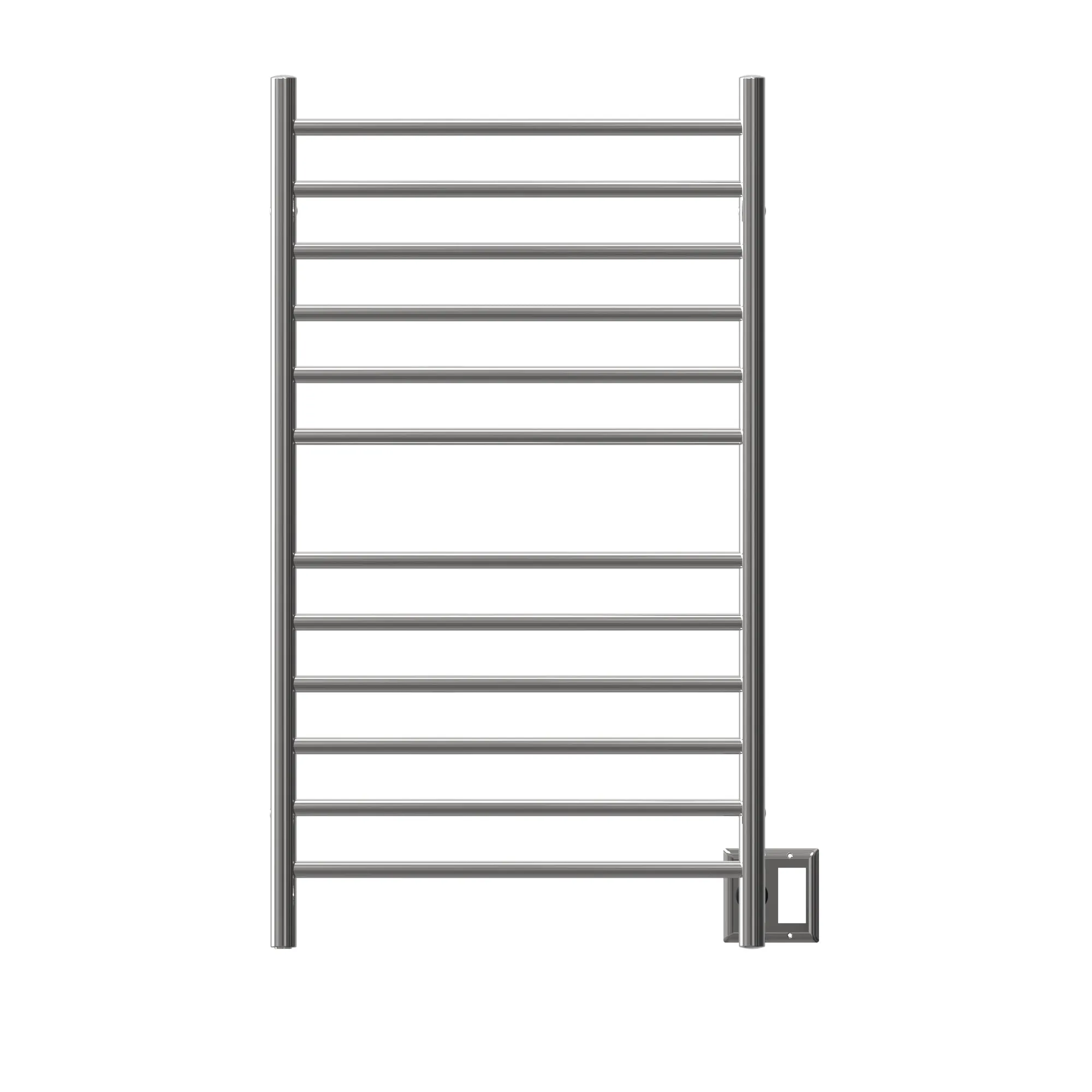 Amba RWHL-SP Radiant Large Hardwired   Plug-in Combo Straight 12 Bar Towel Warmer in Polished