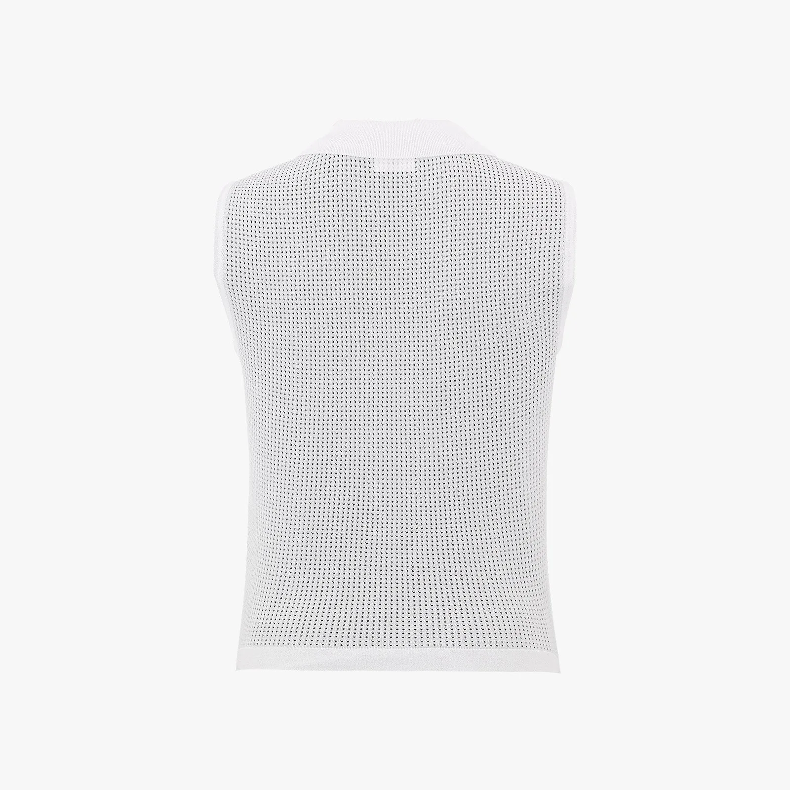 BACK MESH COLLAR VEST