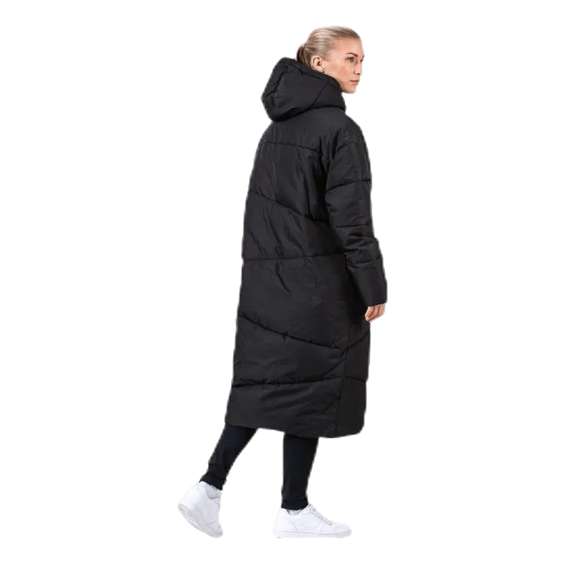 Big Front Pocket Long Jacket Black