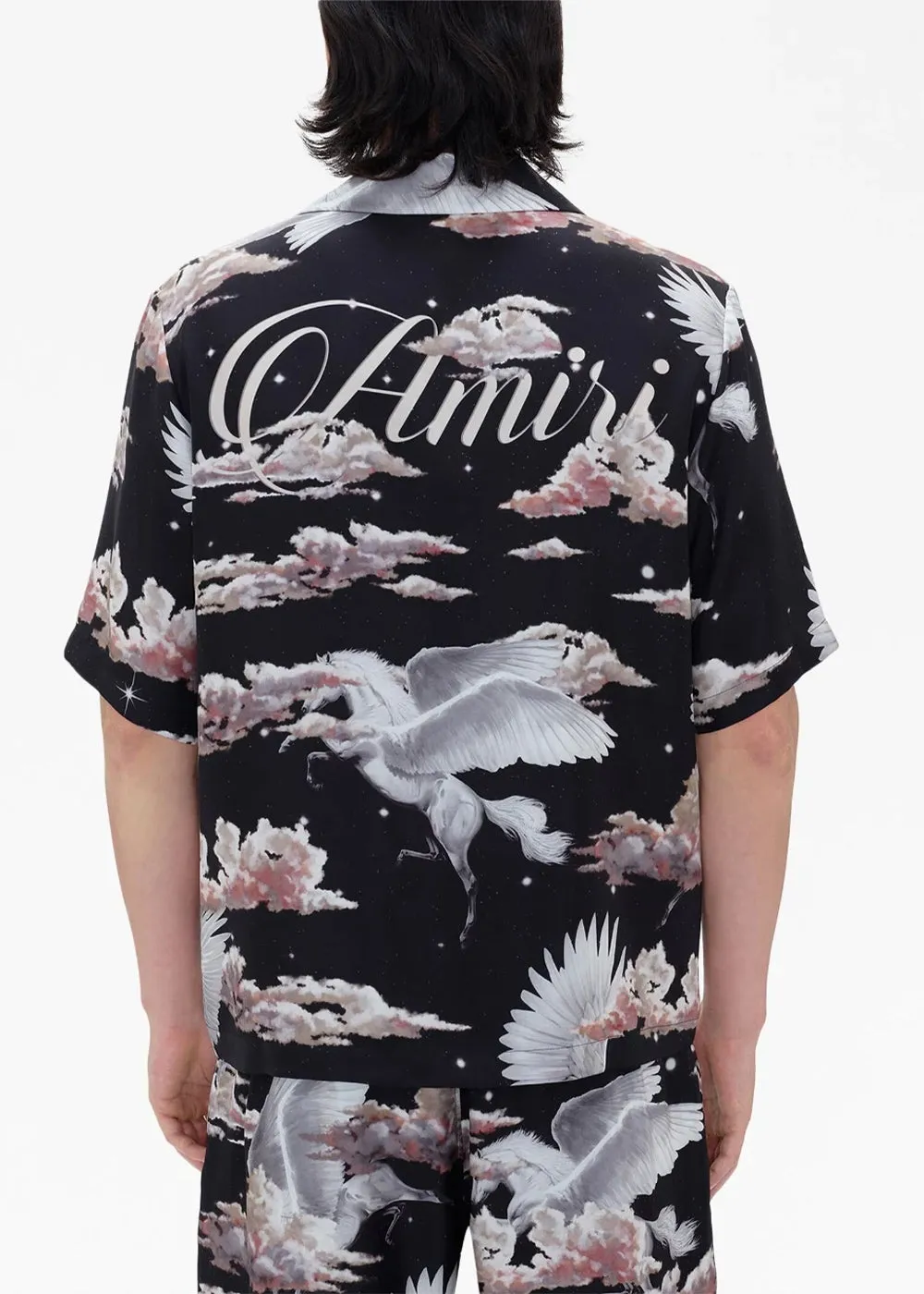 Black All Over Pegasus Bowling Shirt