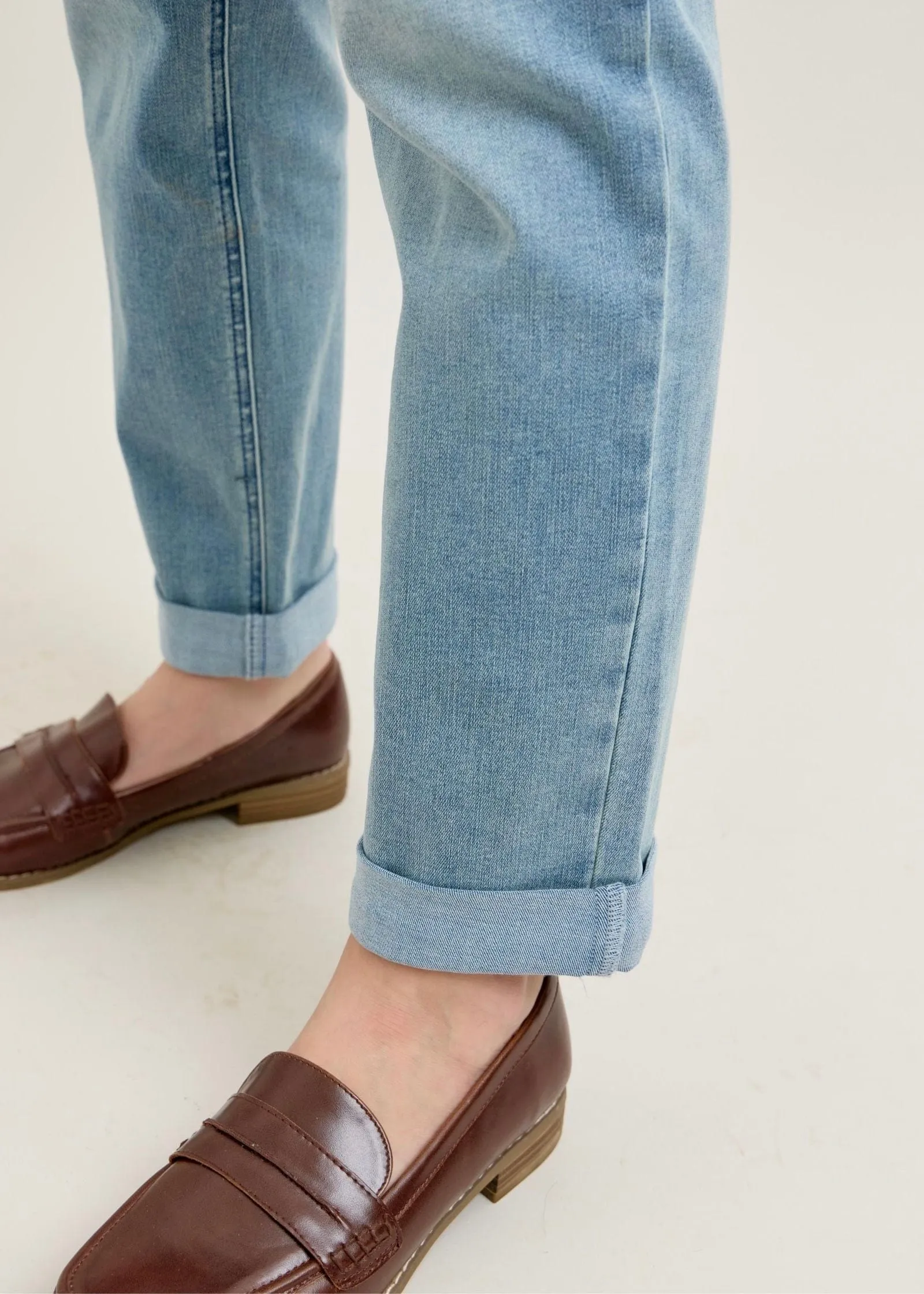 Boyfriend with V-Front by Judy Blue