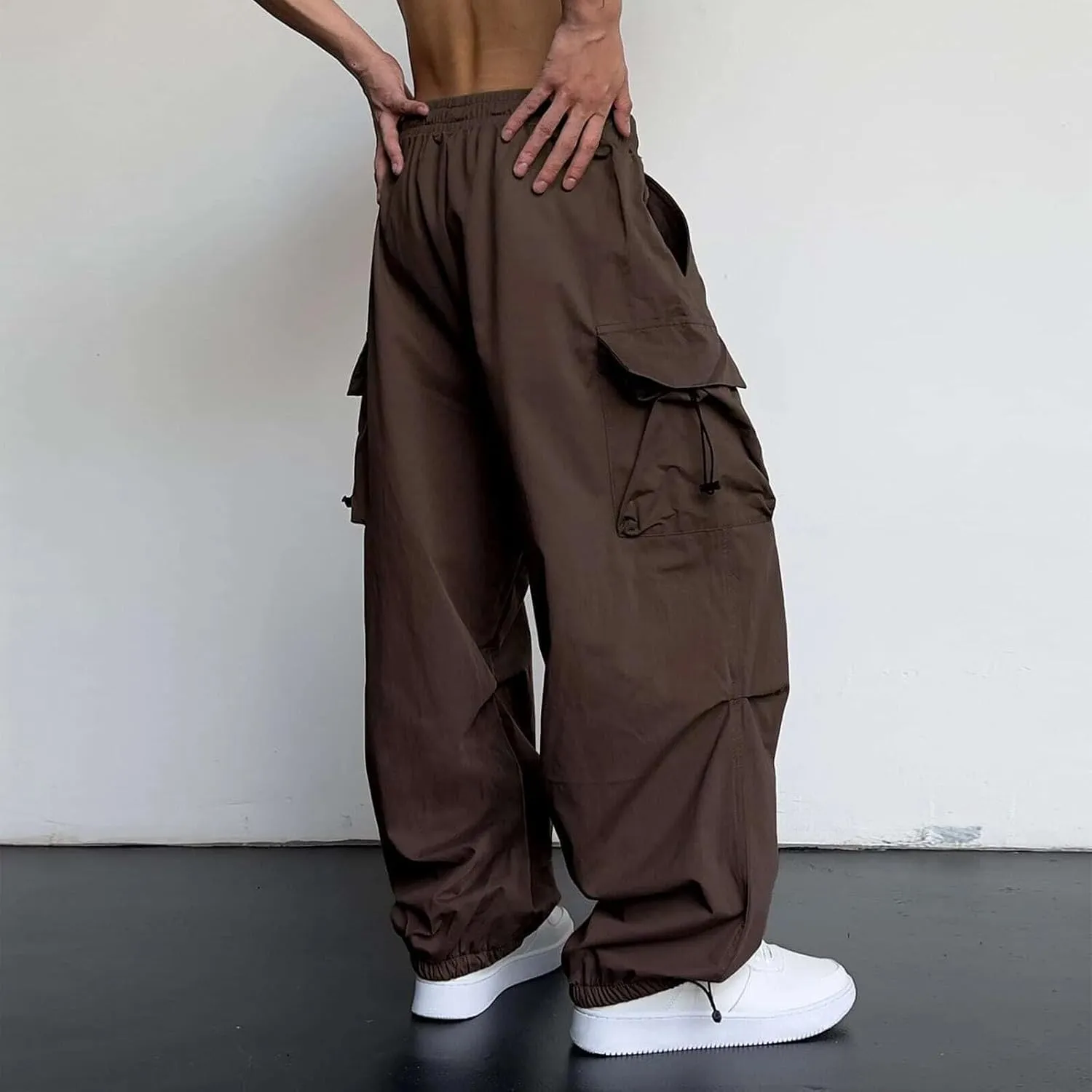 Cargo Pant for Men Big and Tall Casual Joggers Athletic Pant Flex Stretch Loose Straight Sweatpants Work Hiking Pant