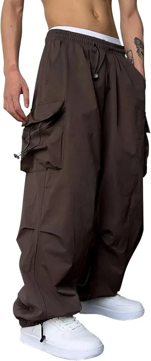 Cargo Pant for Men Big and Tall Casual Joggers Athletic Pant Flex Stretch Loose Straight Sweatpants Work Hiking Pant