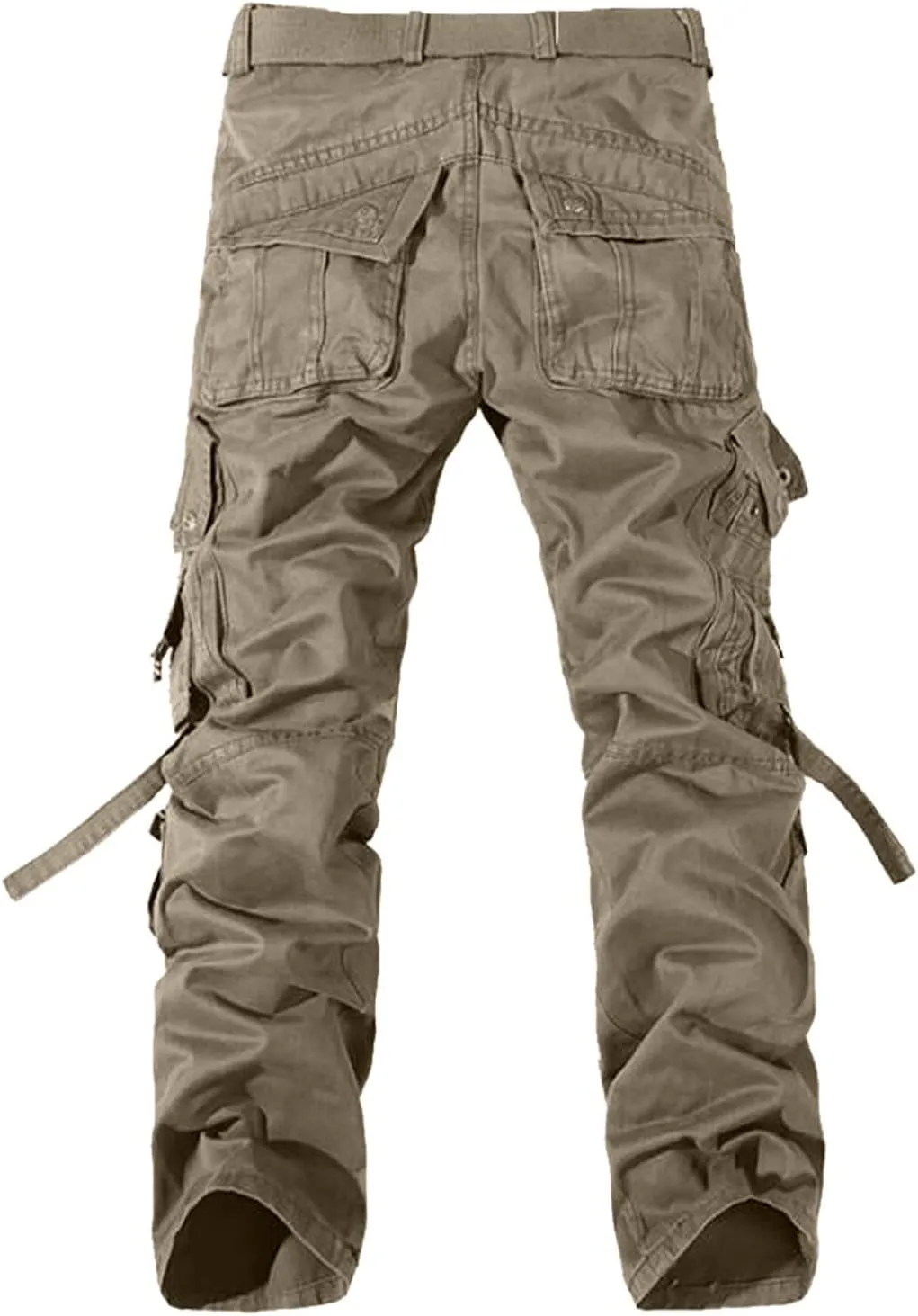 Cargo Pants for Men Relaxed Fit Men's Sweatpants Casual Lounge Cotton Yoga Pants Loose Open Bottom Straight Leg Male