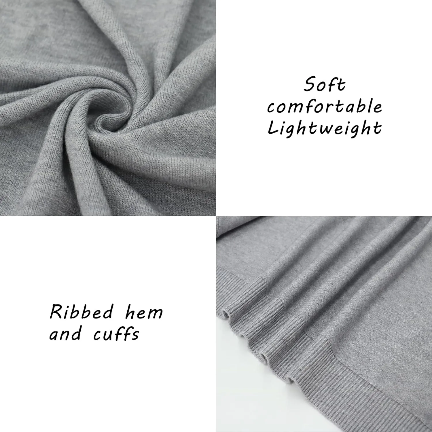 Ciormis Men's Cardigan Sweaters with Buttons - Casual V Neck Long Sleeve Knitted Knitted Sweater with Pockets