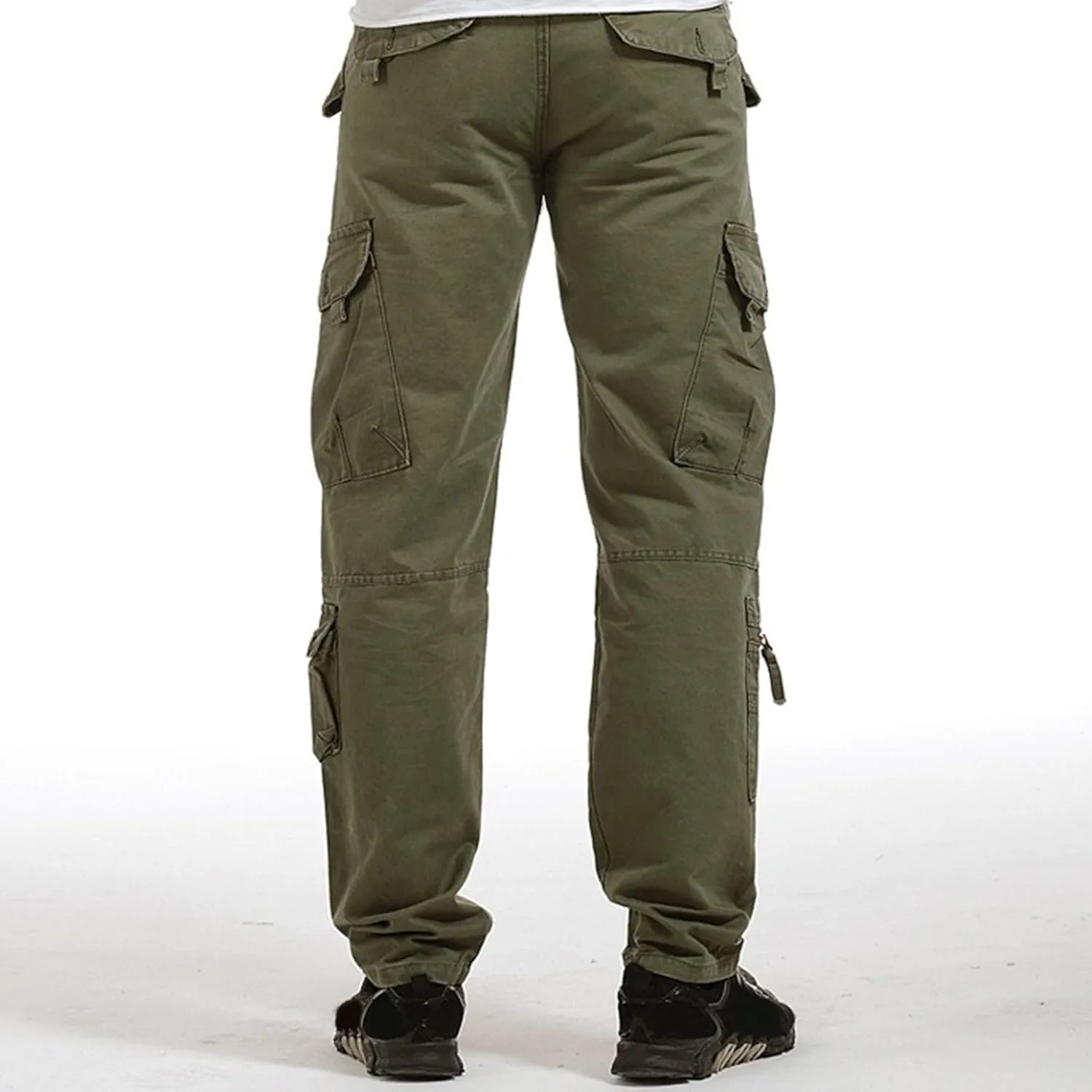 DGHM-JLMY Men's Relaxed Fit Cargo Pants Slim Fit Ripstop Tactical Pants Casual Outdoor Hiking Work Pant Multi Pockets