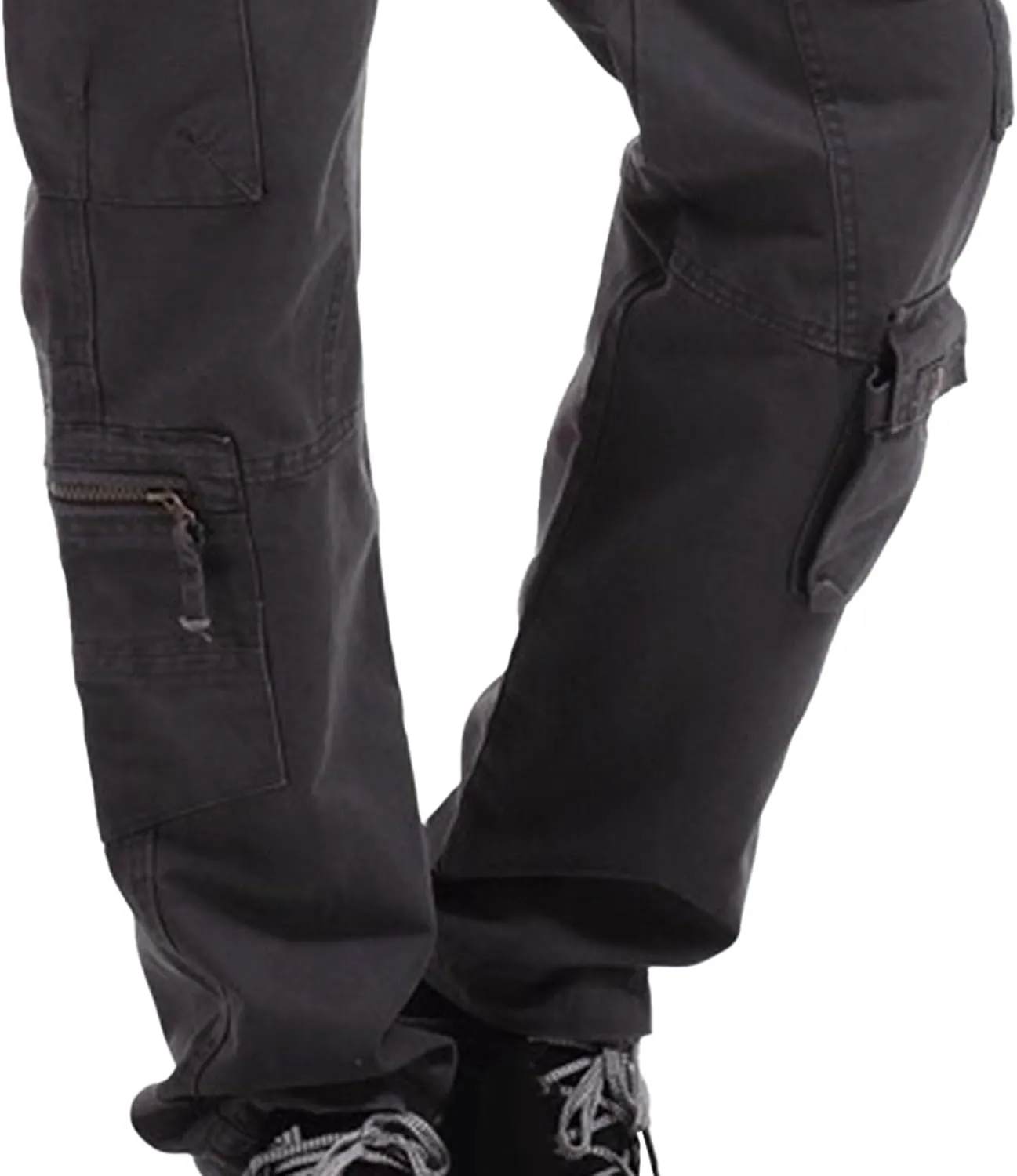 DGHM-JLMY Men's Relaxed Fit Cargo Pants Slim Fit Ripstop Tactical Pants Casual Outdoor Hiking Work Pant Multi Pockets