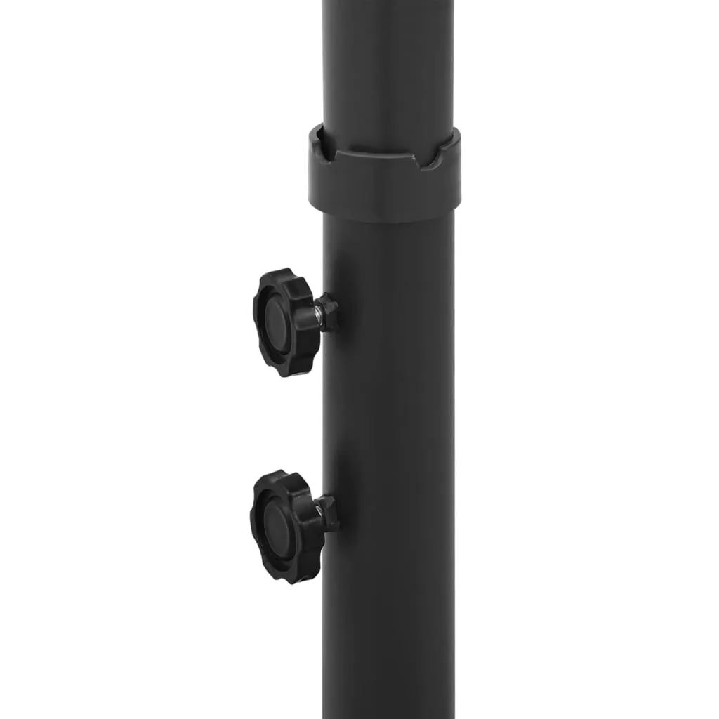 Double Parasol with Steel Pole Bordeaux Red 600 cm