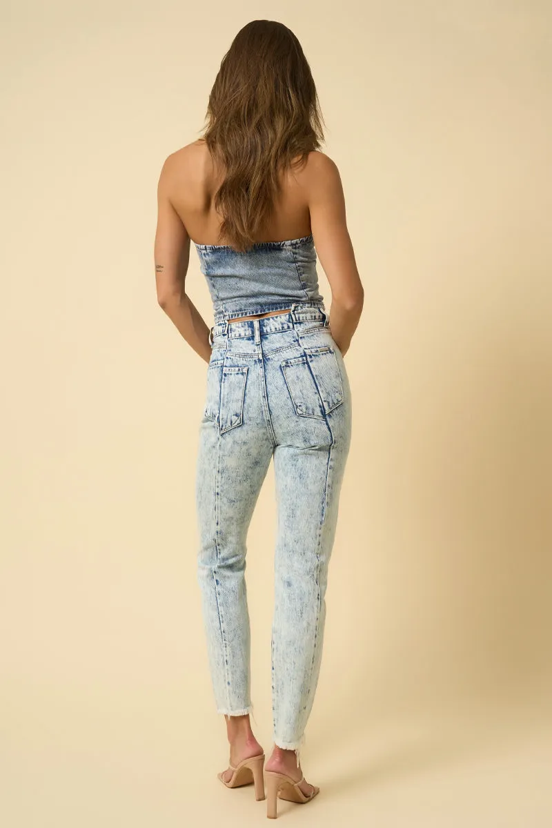 Ella High Rise Slim Tapered Jeans