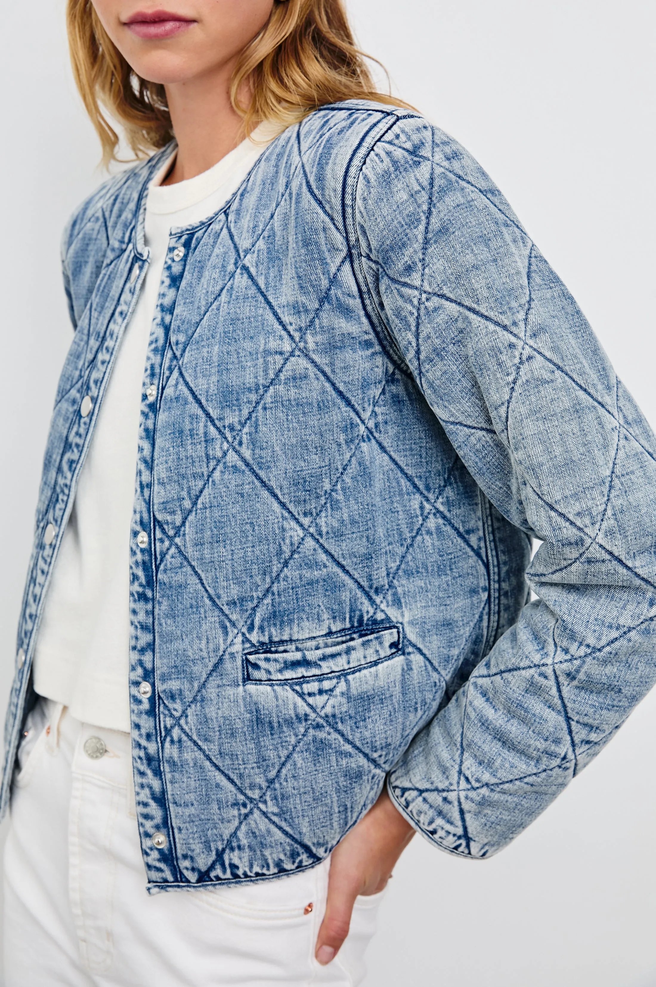 ENCY JACKET - MID BLUE