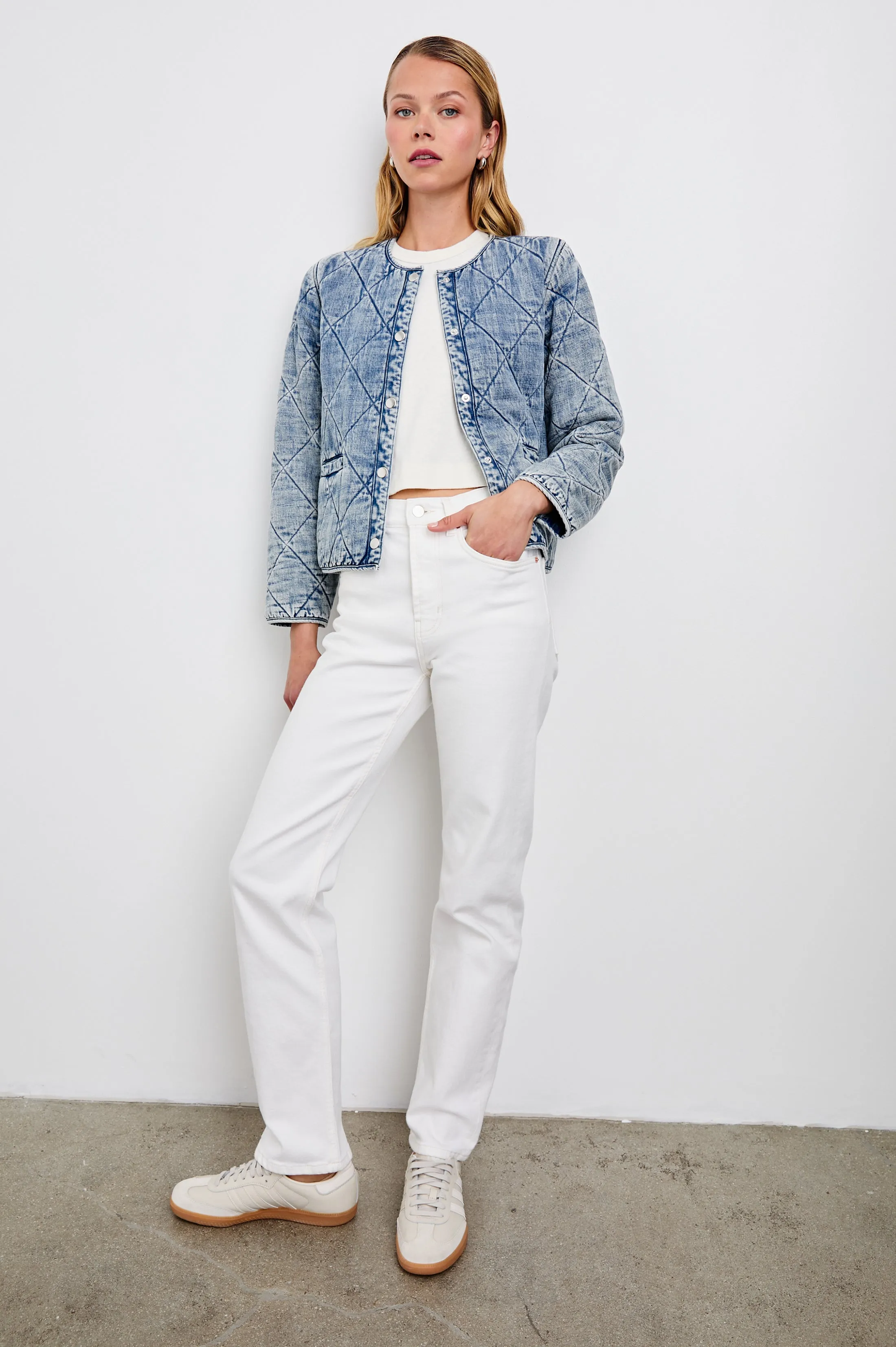 ENCY JACKET - MID BLUE