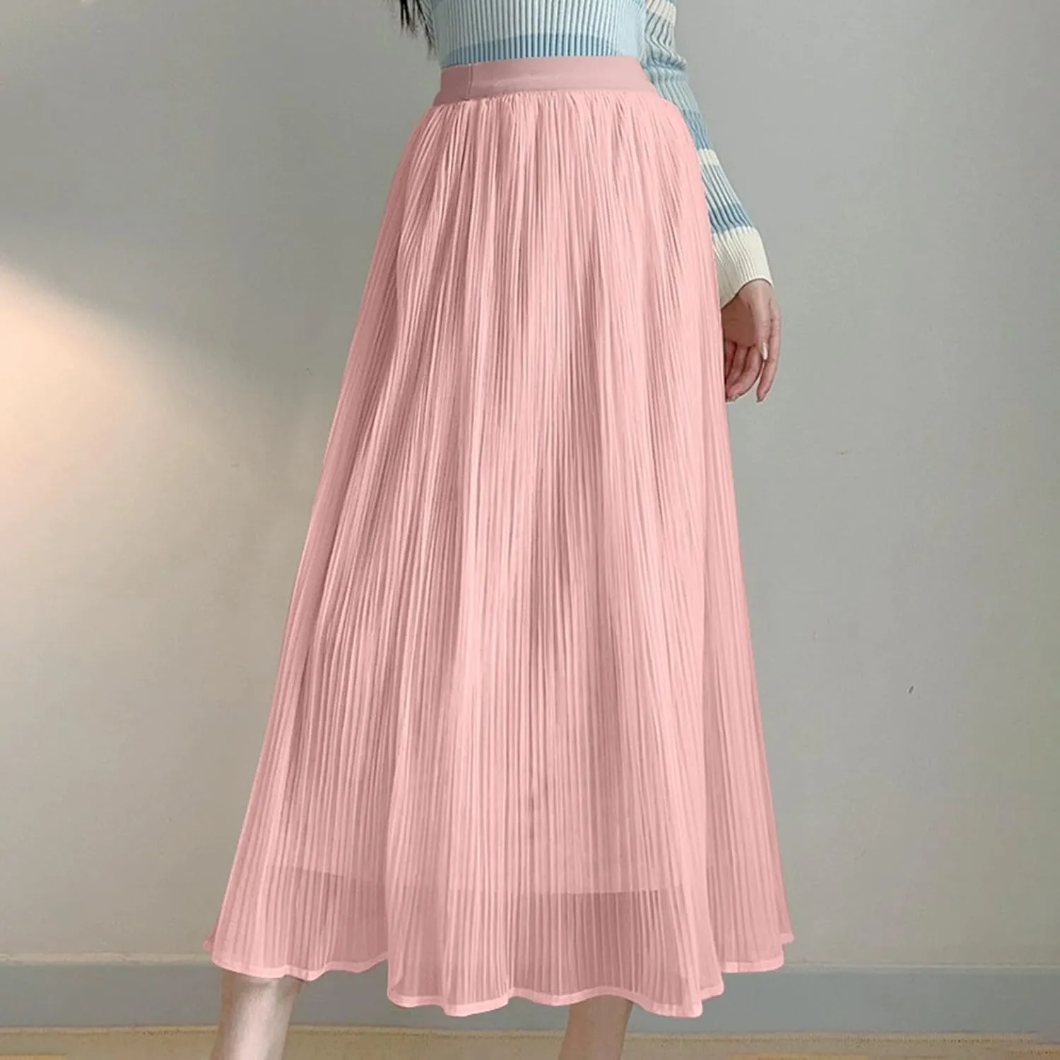 Fashion Skirts for Women 2024 Trendy 2024 New Spring Ladies Fashionable Temperament Gentle Style Drape Stitching