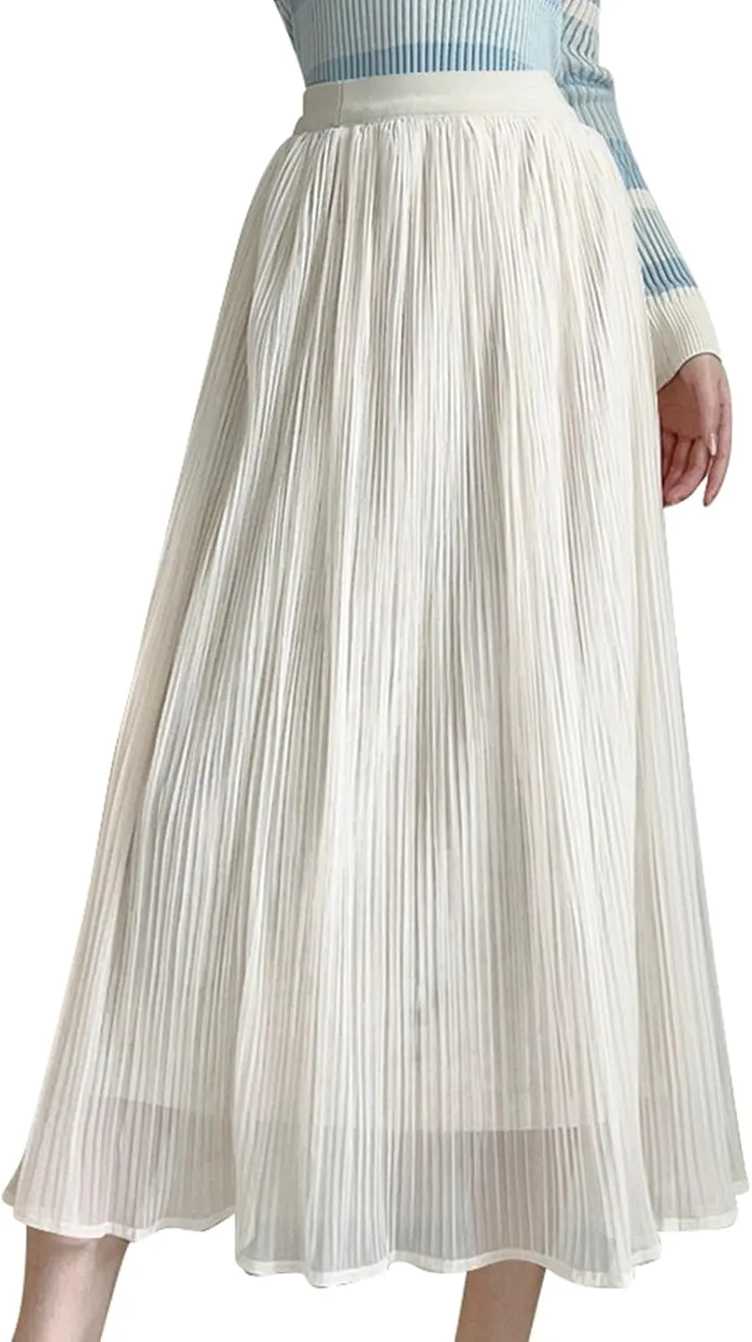 Fashion Skirts for Women 2024 Trendy 2024 New Spring Ladies Fashionable Temperament Gentle Style Drape Stitching