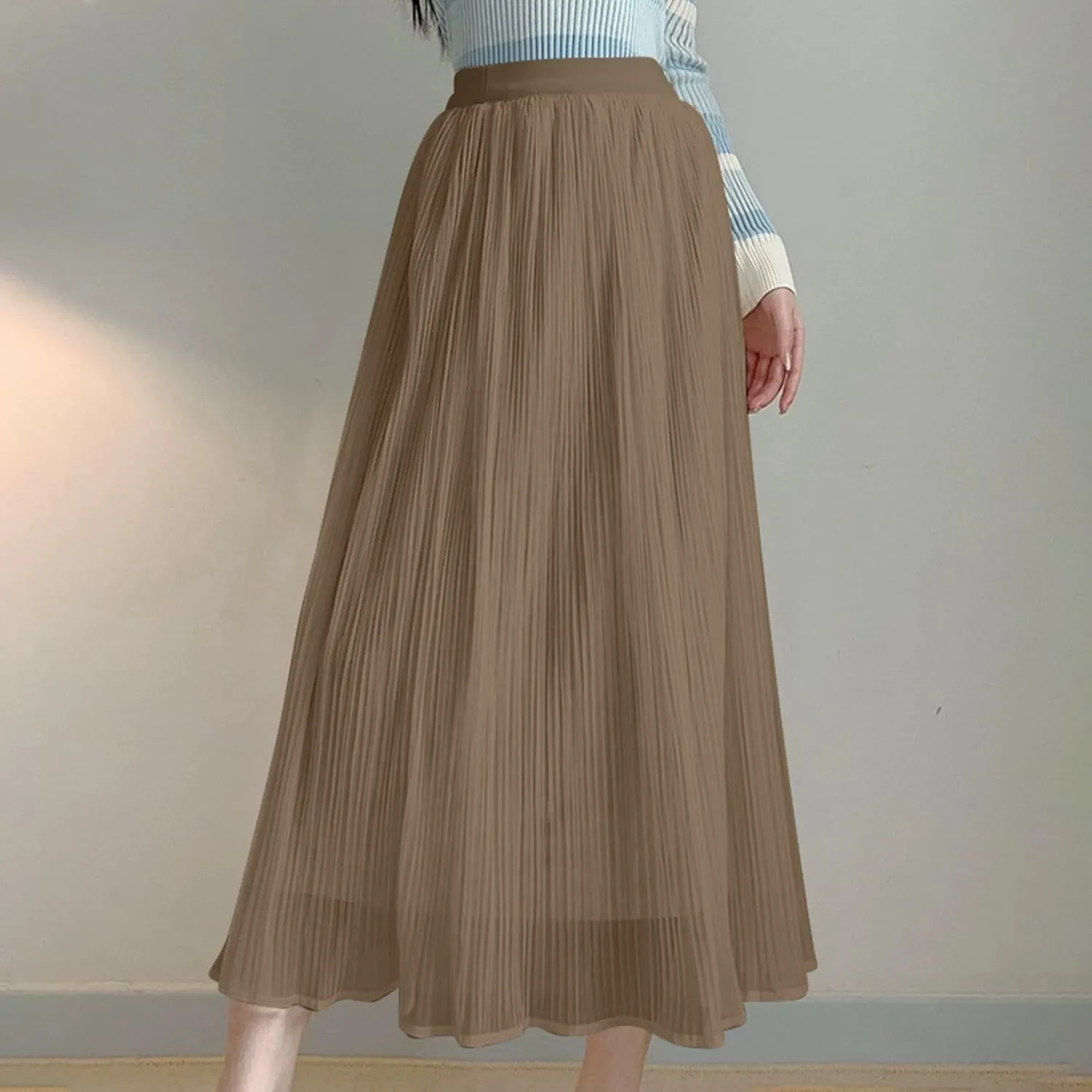Fashion Skirts for Women 2024 Trendy 2024 New Spring Ladies Fashionable Temperament Gentle Style Drape Stitching
