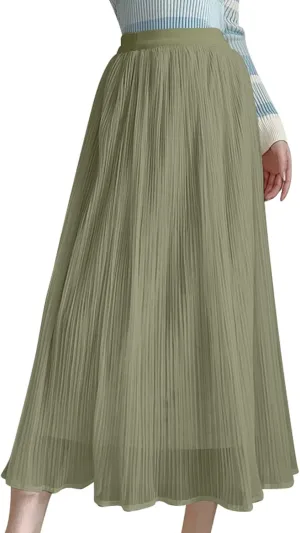 Fashion Skirts for Women 2024 Trendy 2024 New Spring Ladies Fashionable Temperament Gentle Style Drape Stitching
