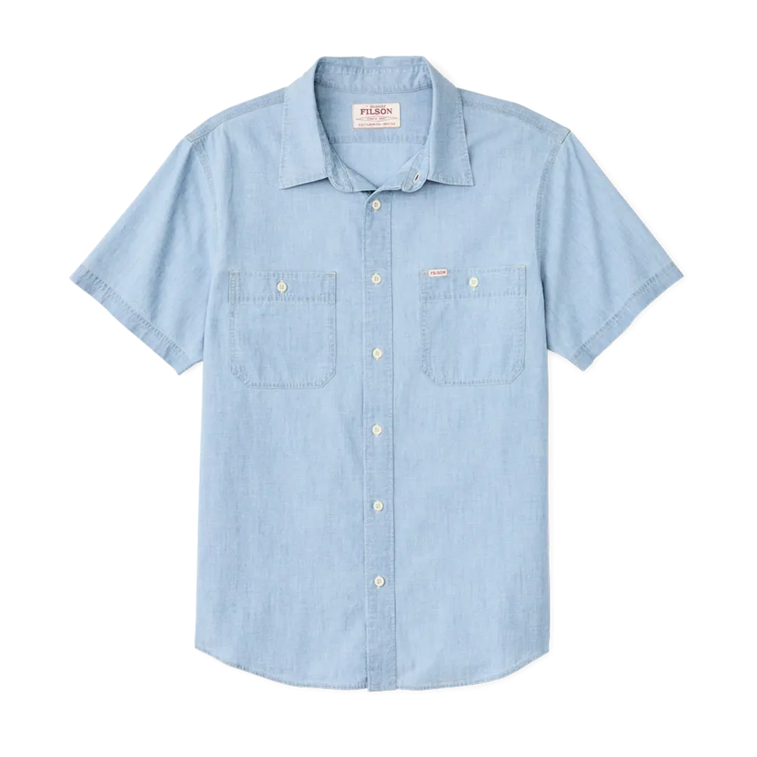 Filson - Short Sleeve Chambray Shirt - Light Indigo