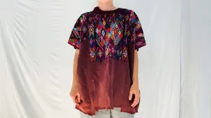 Fine Ceremonial Silk & Cotton Huipil. Chichicastenango Guatemalan