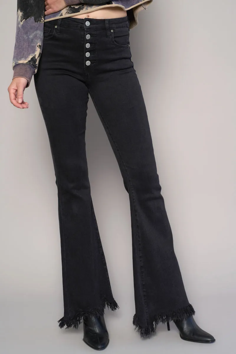 Fly to the Sky Cropped Slim Straight Jeans