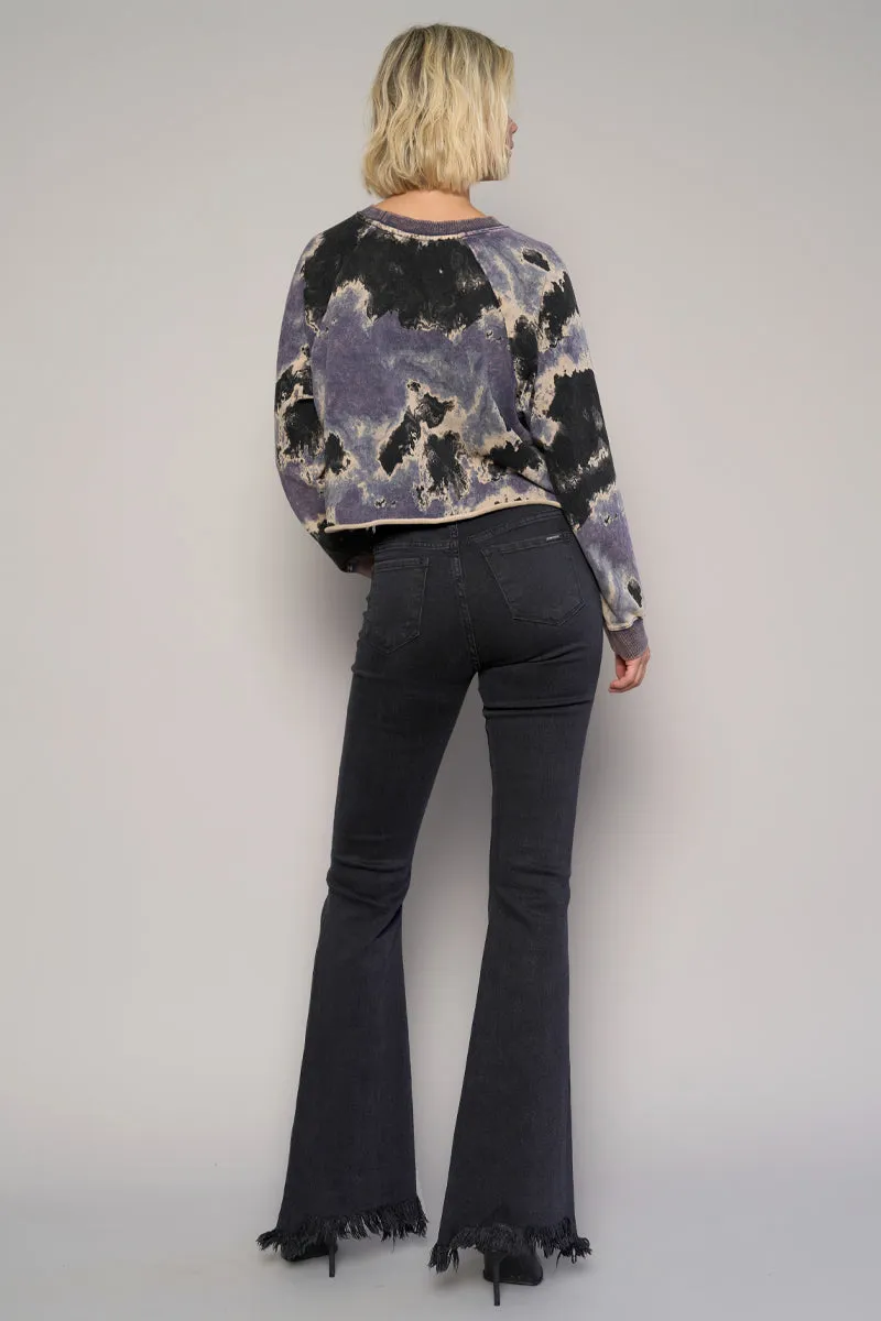 Fly to the Sky Cropped Slim Straight Jeans