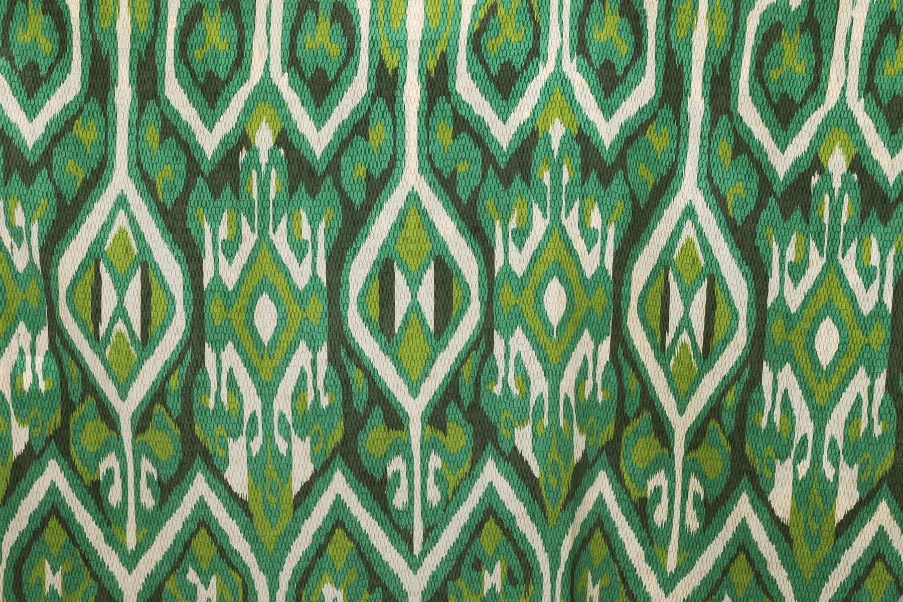 Gallipoli Green Ikat Italian Silk Tunic