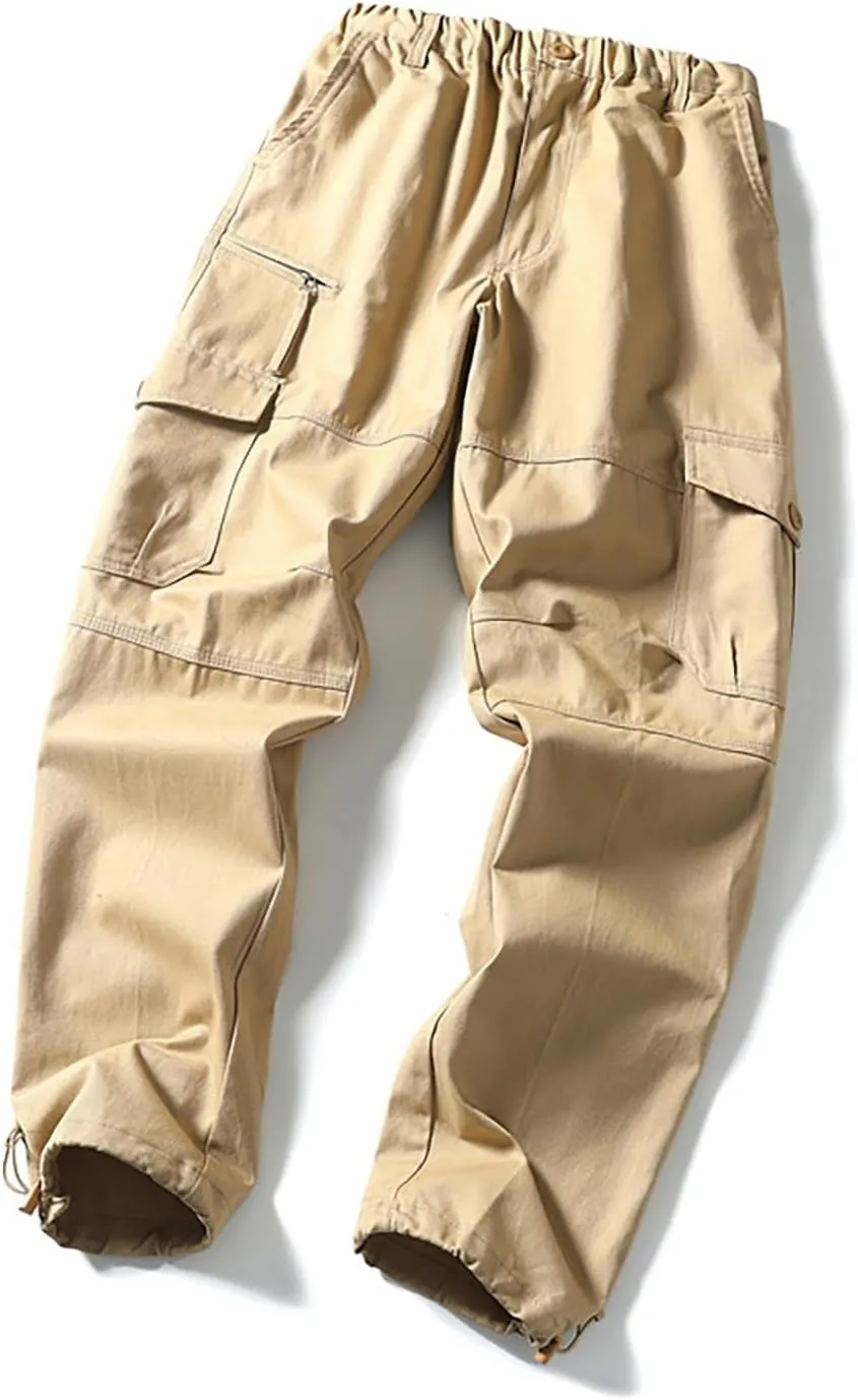 GOFULY Men Cargo Pants Slim with Pockets Fashion Pants Ripstop Stretch Special Occasions Sweatpants Baggy Tactical Pants