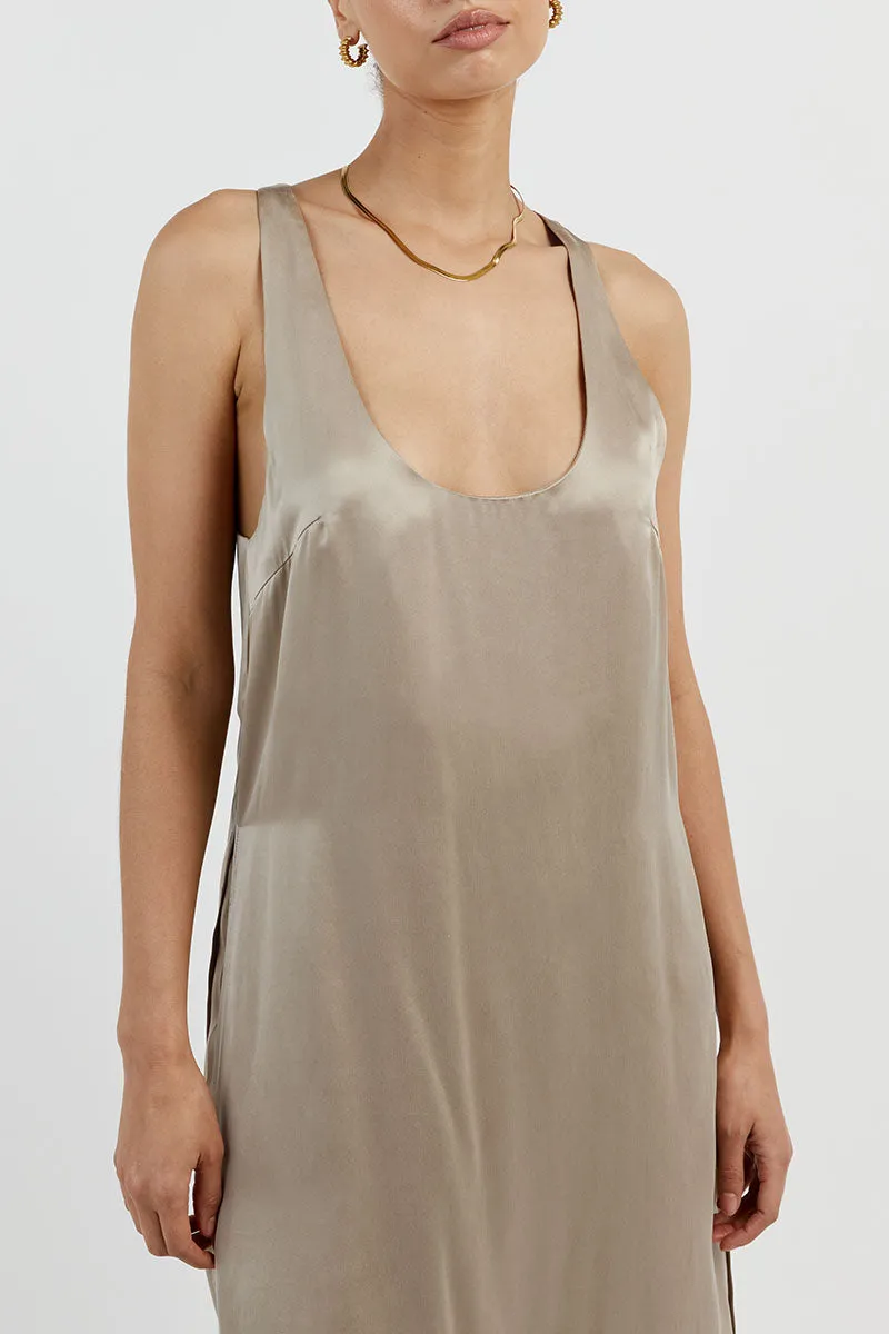 HARVEY STONE SILK TUNIC TOP