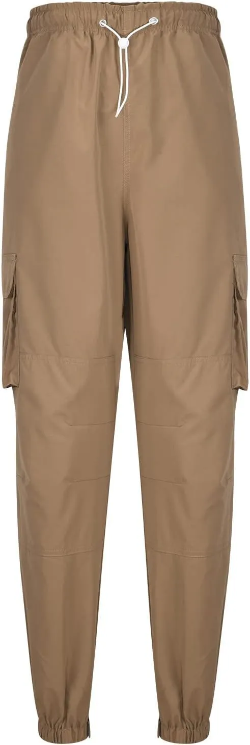 Hiking Cargo Pants for Men Casual Loose Straight Leg Joggers Lightweight Cotton Cargo Sweatpants