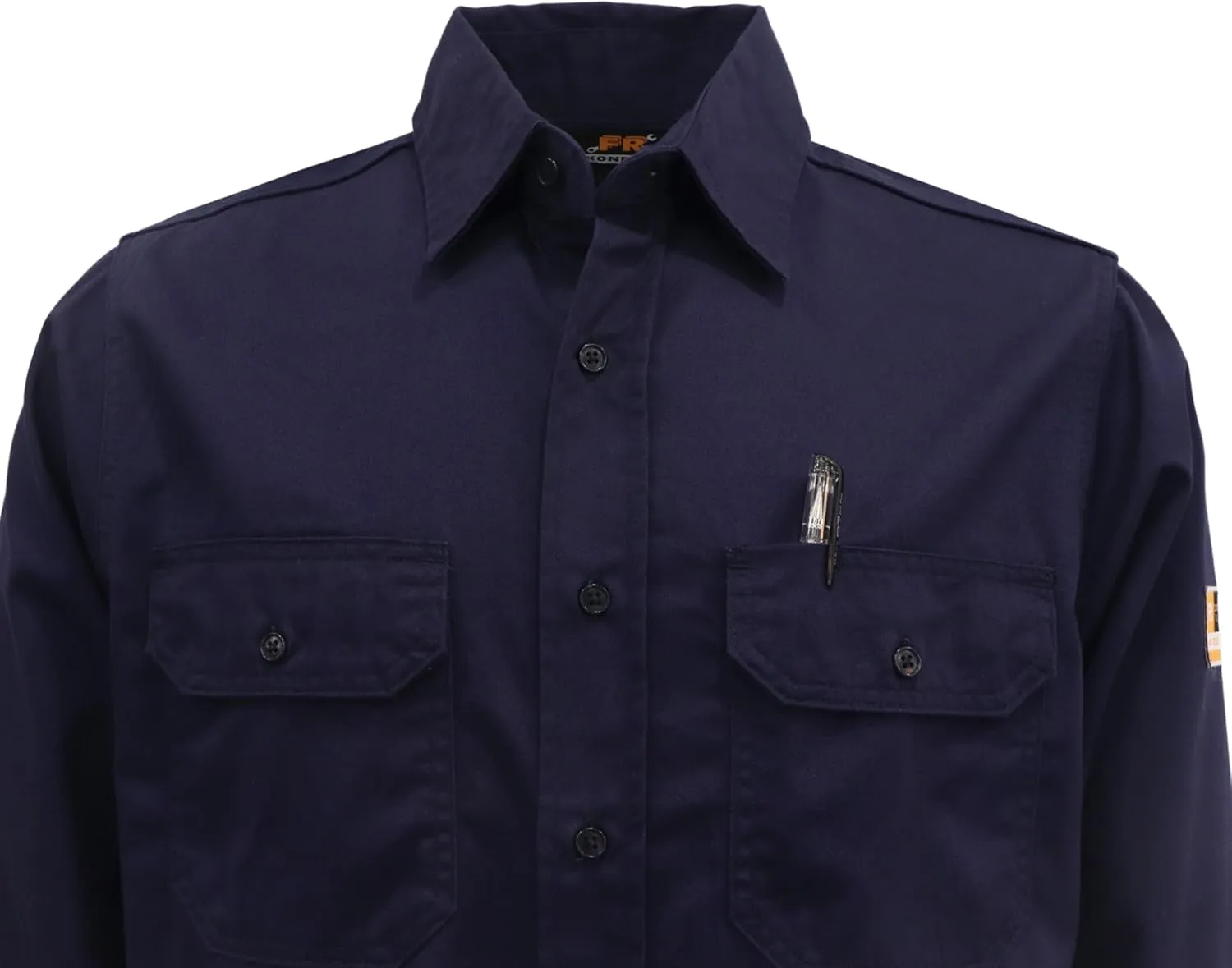KONRECO FR Shirts for Men Button Down Flame Resistant HRC2 Men's Welding Shirts