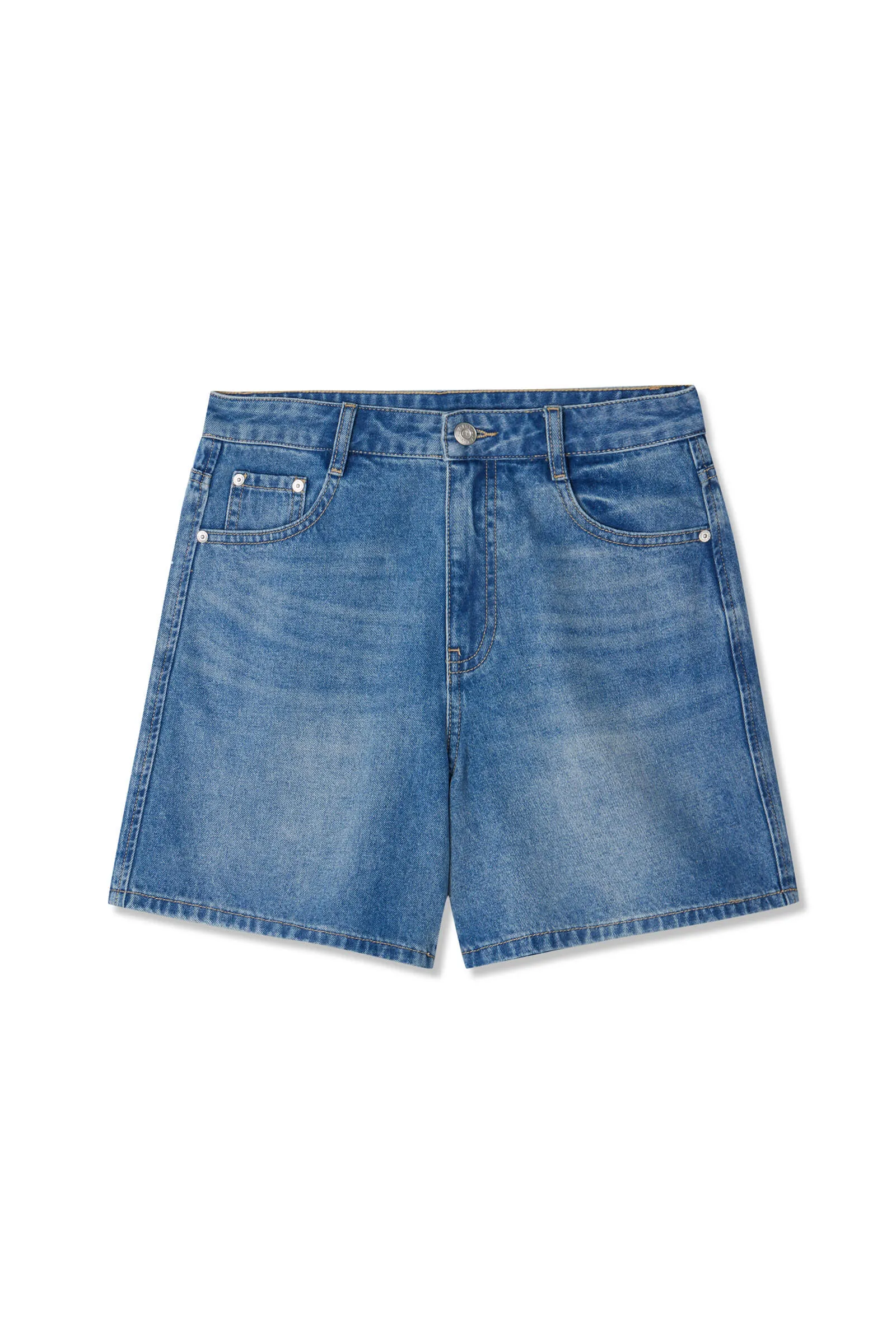 LILY Casual Wide Leg Denim Shorts