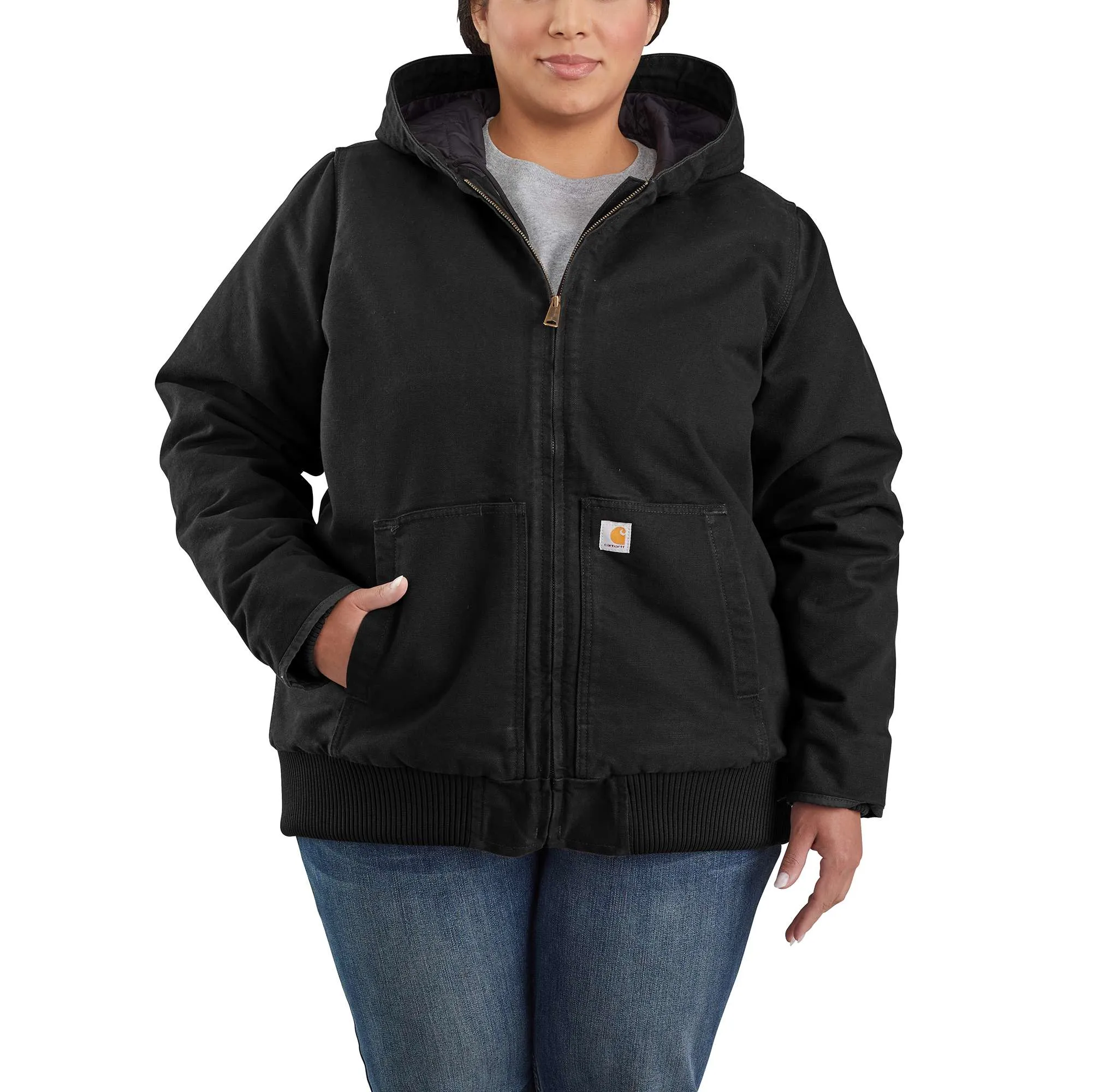 Loose Fit Washed Duck Insulated Active Jac