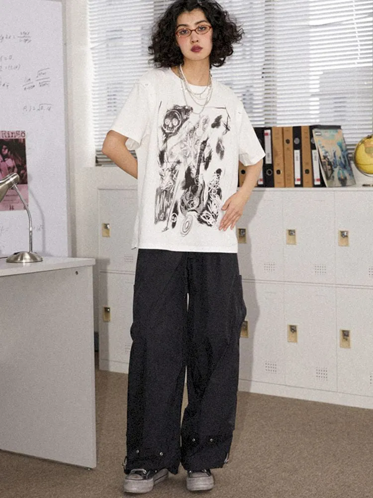 Loose Functional Large Pockets Paratrooper Casual Pants【s0000008848】