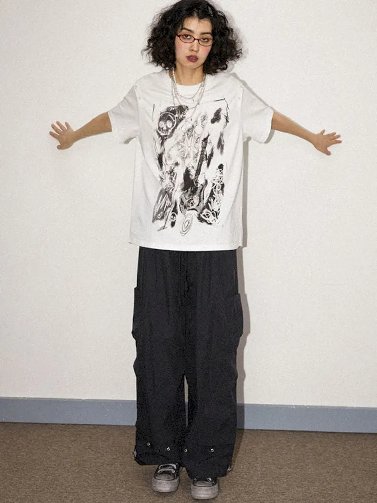 Loose Functional Large Pockets Paratrooper Casual Pants【s0000008848】