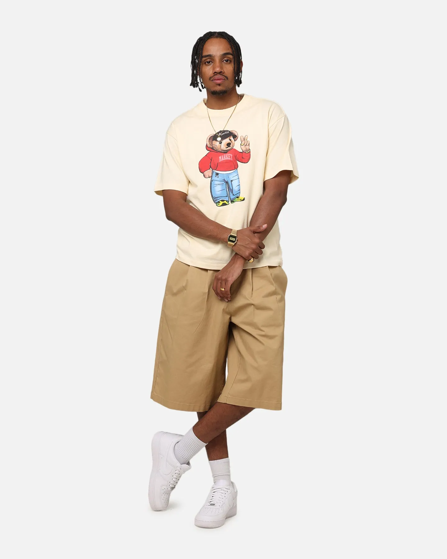 Market Fit Check Bear T-Shirt Cream