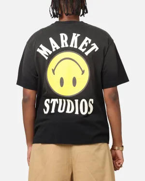 Market Smiley Lockup T-Shirt Black