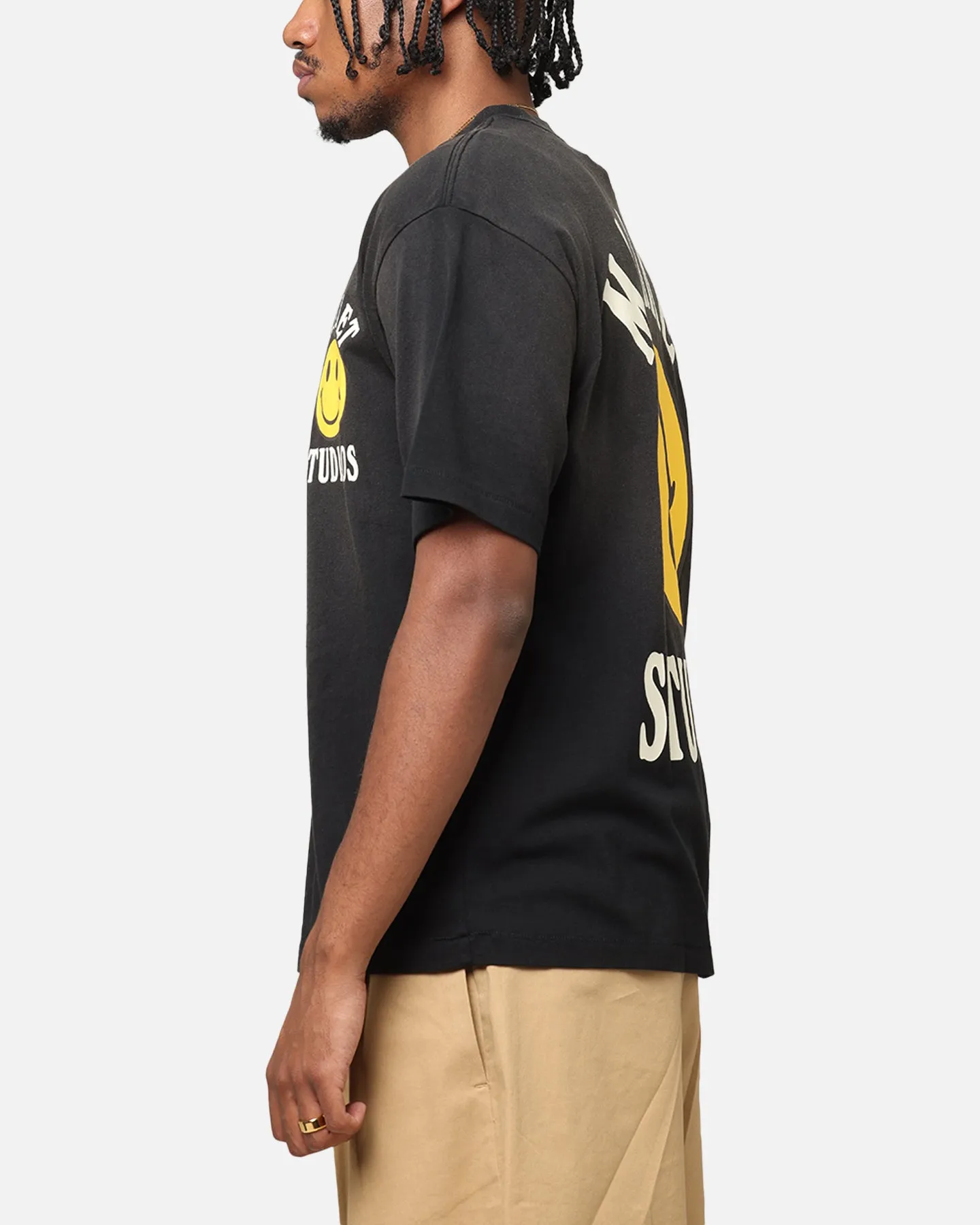 Market Smiley Lockup T-Shirt Black