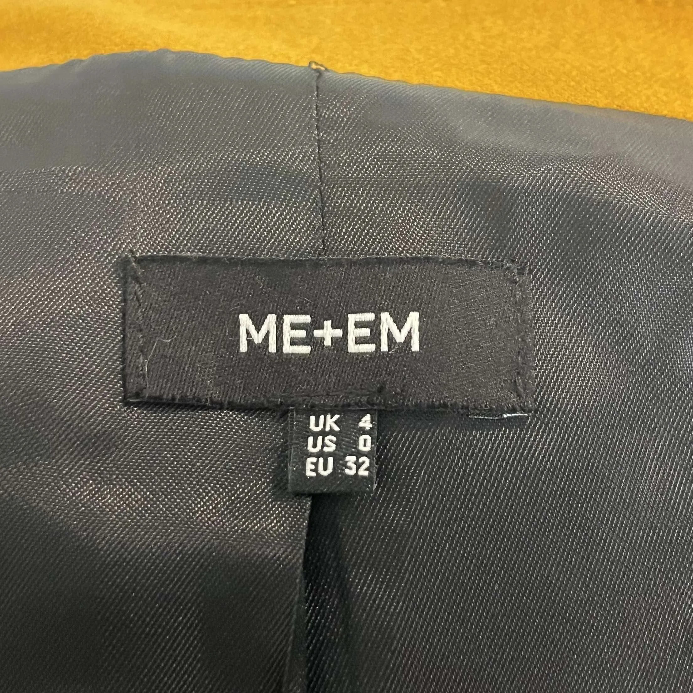 Me&Em Goldenrod Recycled Wool Boyfriend Blazer XXS