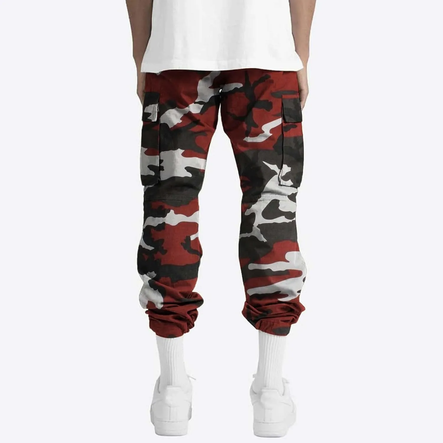 Mens Cargo Pants Slim Fit Men's Wild Cargo Pants Casual Joggers Sweatpants Outdoor Waterproof Hiking Work Pants