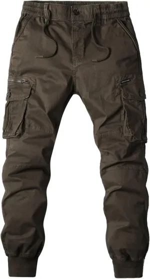 Mens Cargo Pants with Pockets Men's Wild Cargo Pants Casual Joggers Sweatpants Outdoor Waterproof Hiking Work Pants