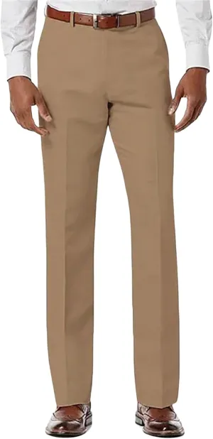 Men's Dress Pants Hemmed Casual Pants Vintage Straight Leg Fit Workwear Lightweight Suit Pants for Everyday