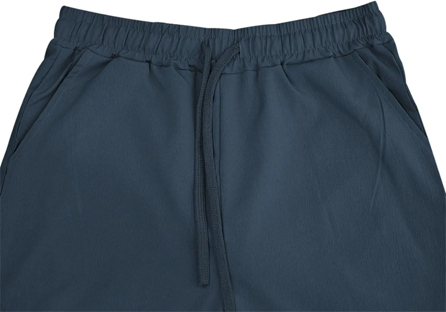 Men's Linen Pants Drawstring Elastic Waist for Yoga Beach Casual Wear Lightweight Loose Fit for Warm Weather