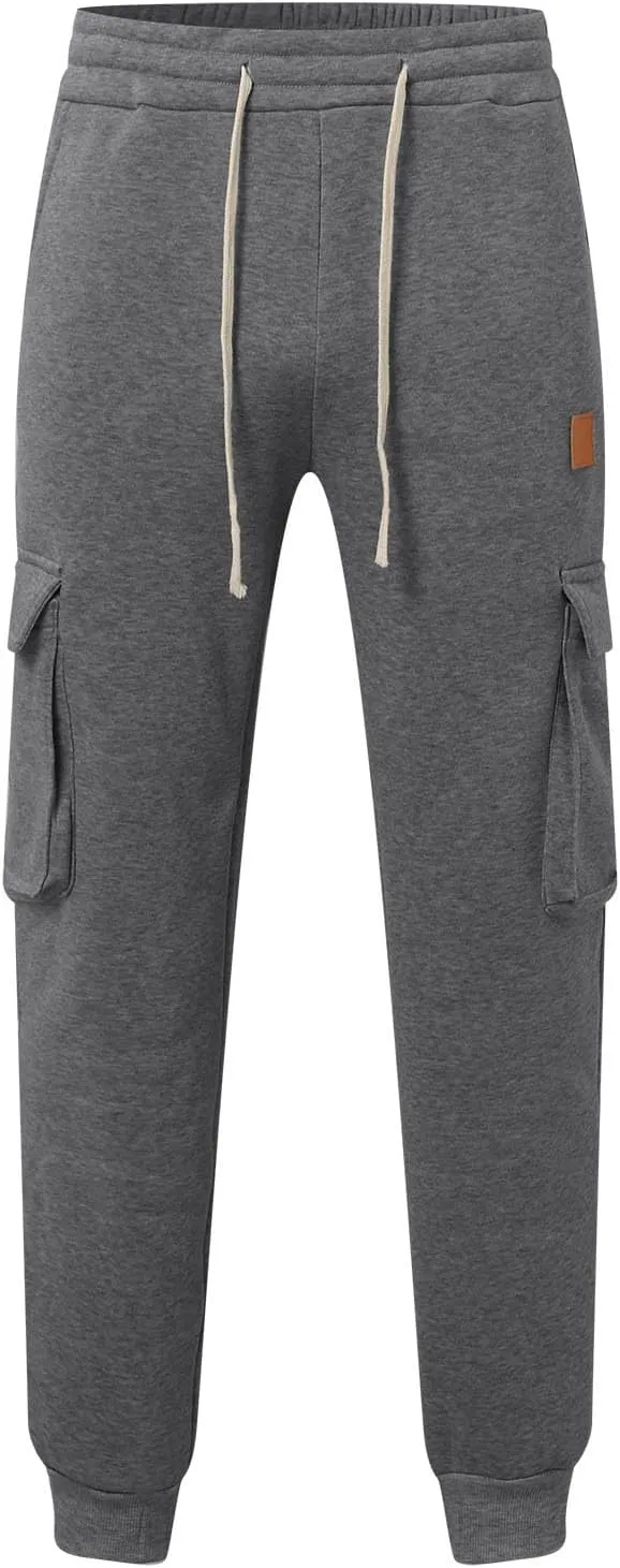 Men's Pants Cargo Work Casual Loose Straight Sweatpants Lightweight Work Hiking Pants Multi Pockets Jogger Tousers