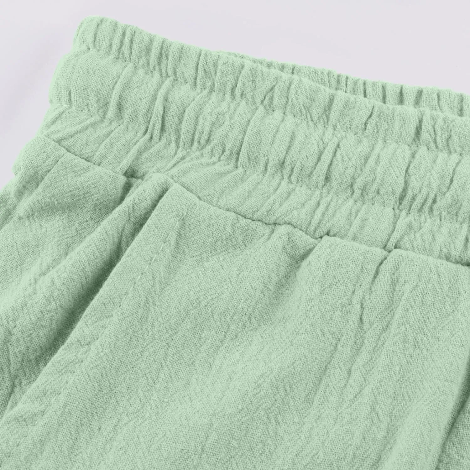 Men's Summer and Fashionable Cotton and Linen Trousers