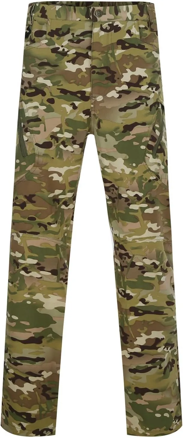Men's Tactical Cargo Pants Hiking Joggers Running Workout Gym Track Golf Pants Summer Lightweight Trousers