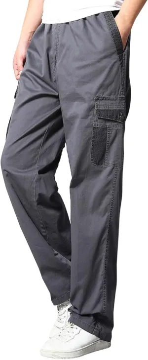 Mens Tactical Pants Stretch Flex Men's Wild Cargo Pants Casual Joggers Sweatpants Outdoor Waterproof Hiking Work Pants