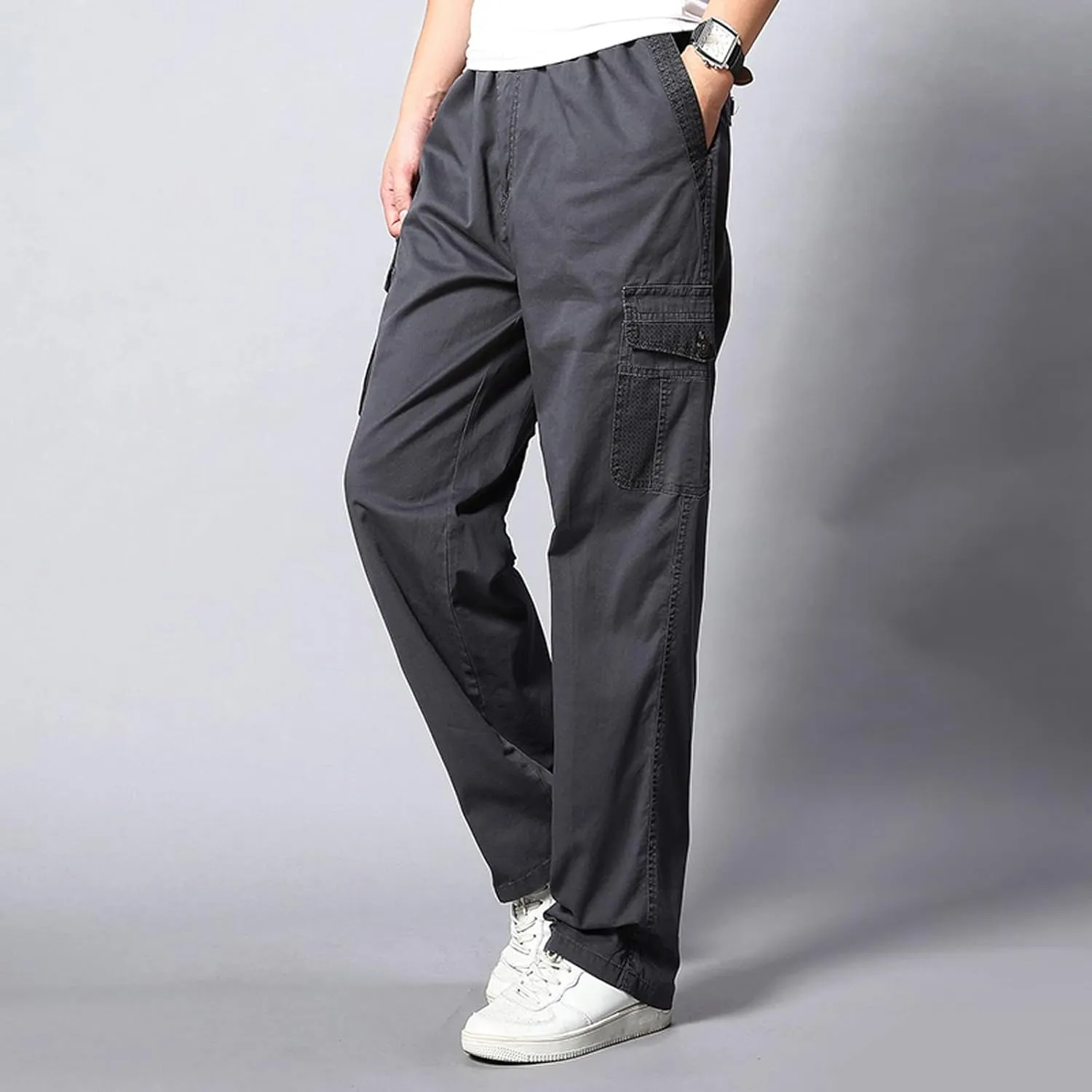 Mens Tactical Pants Stretch Flex Men's Wild Cargo Pants Casual Joggers Sweatpants Outdoor Waterproof Hiking Work Pants