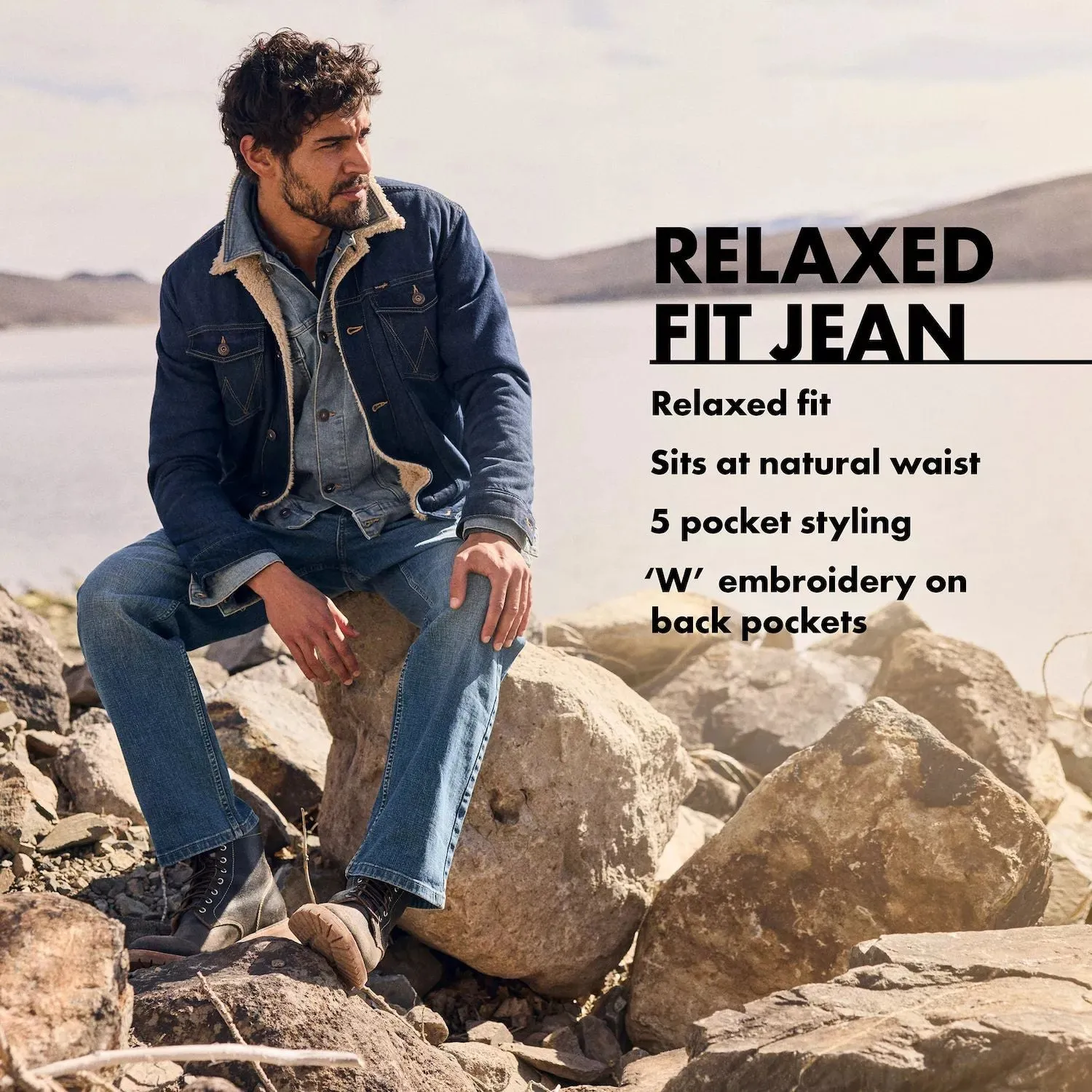 Men's Wrangler Relaxed Stretch Jeans